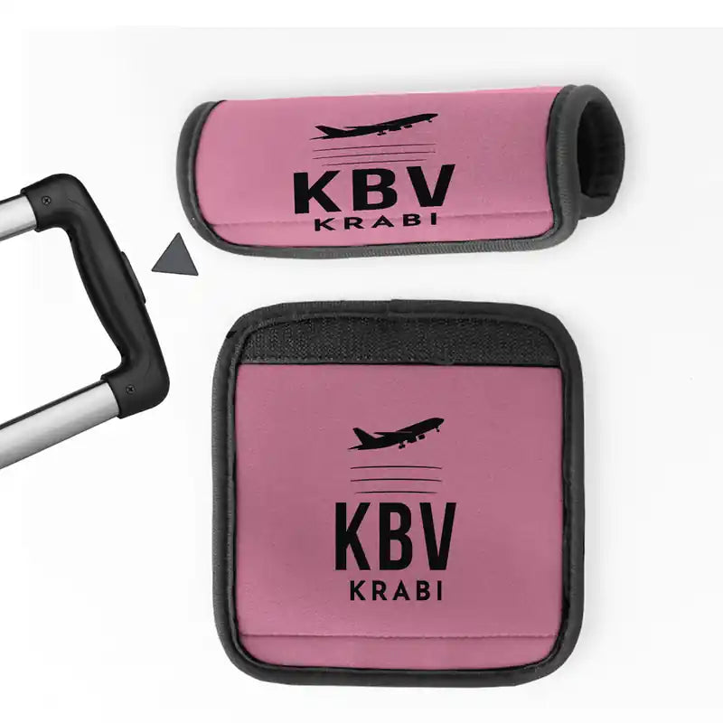 Krabi International Airport (KBV) Luggage Handle Covers - Pink
