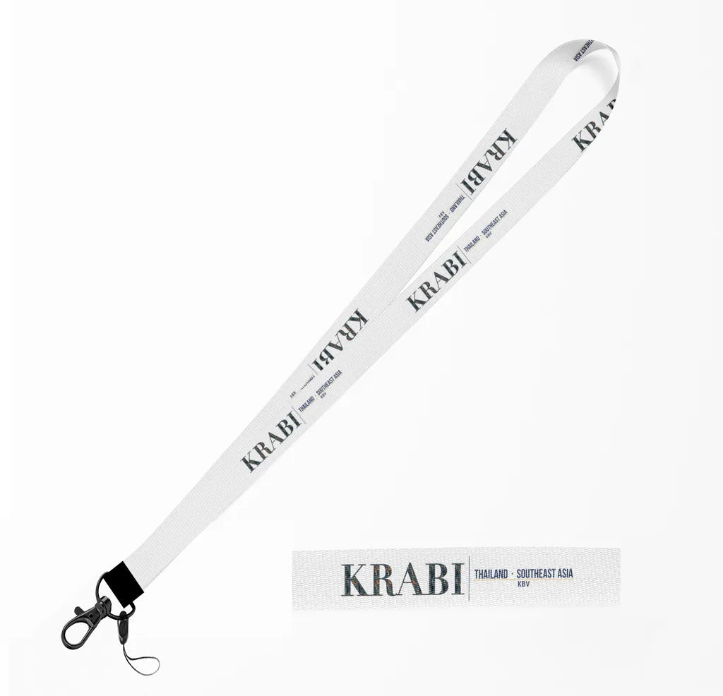 Krabi City Series lanyard - white