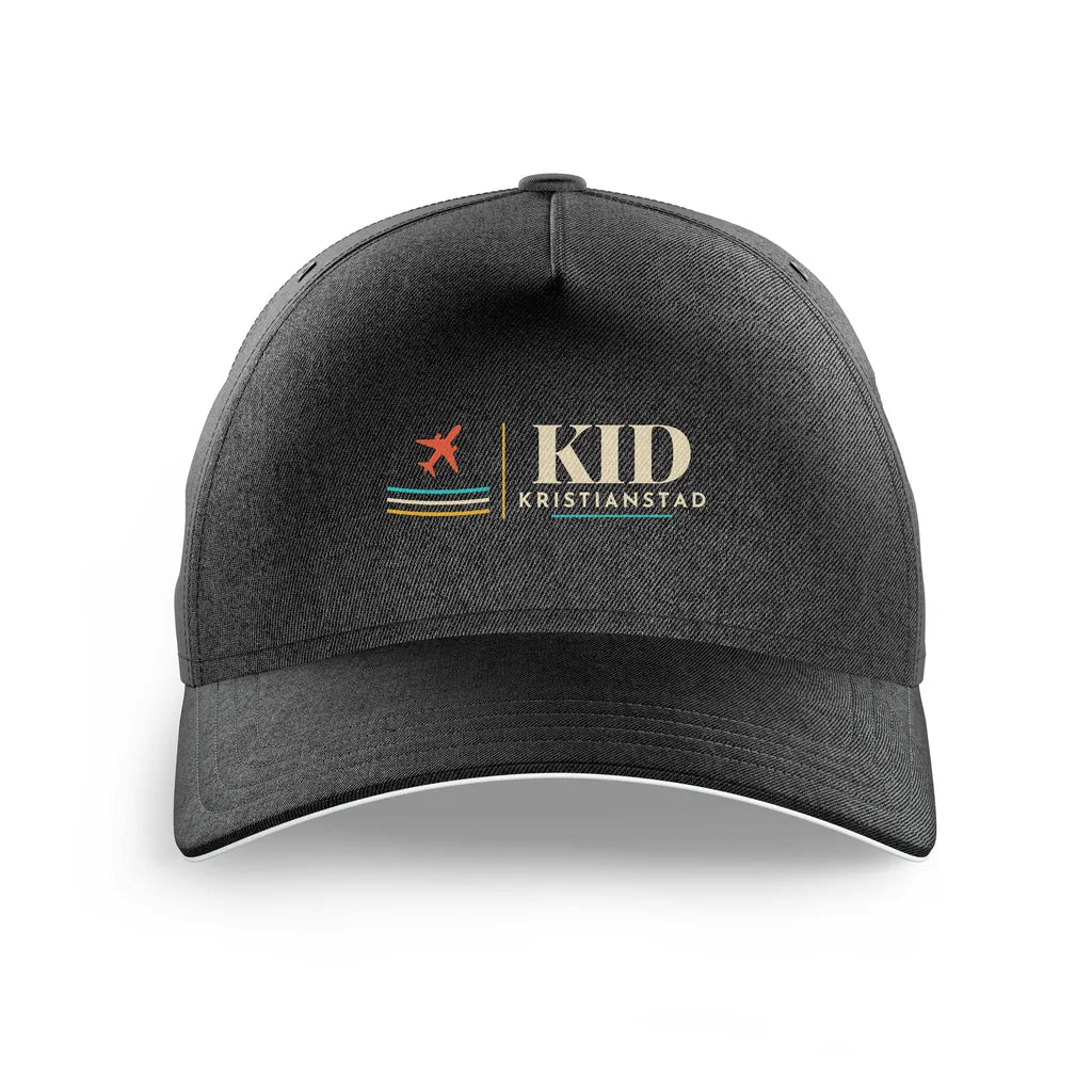 Kristianstad Airport (KID) printed hat - black