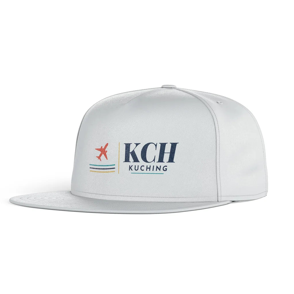 Kuching International Airport (KCH) snapback - white