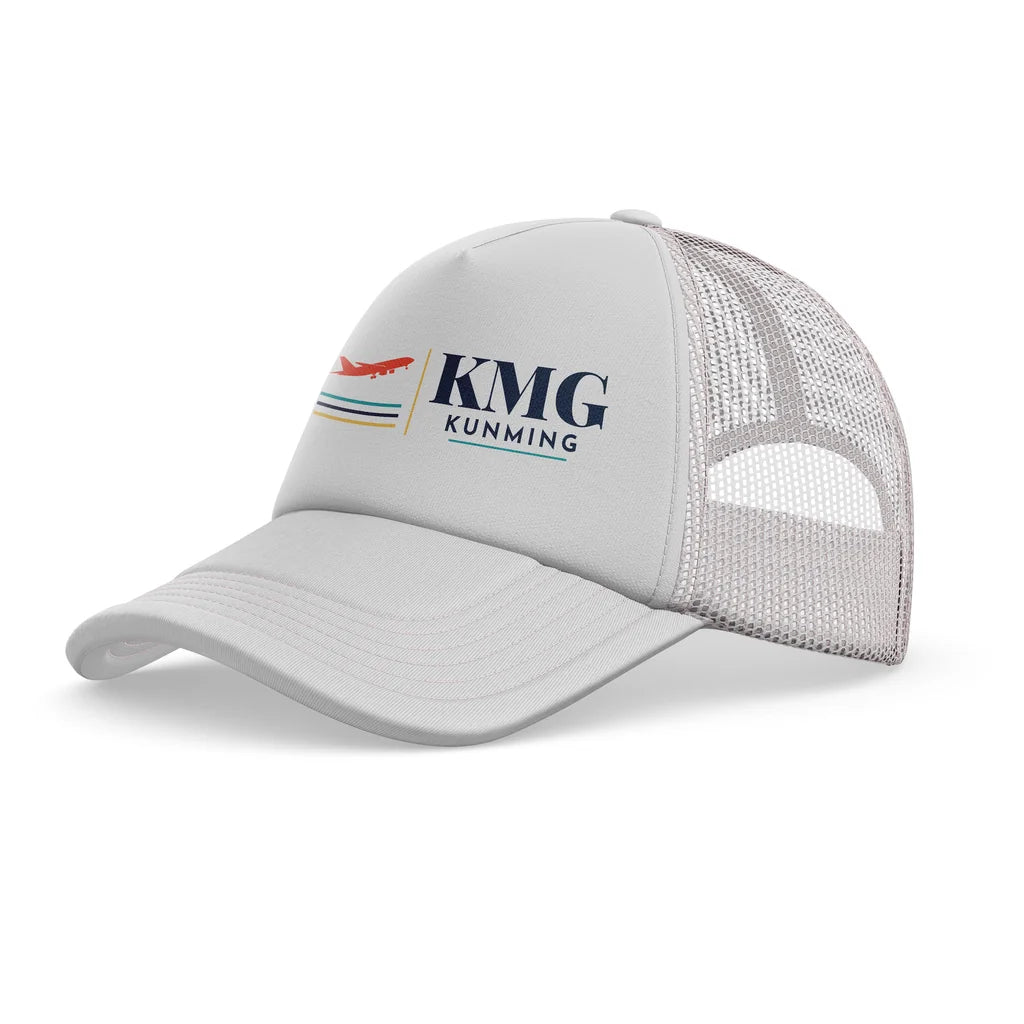 Kunming Changshui International Airport (KMG) trucker cap - white