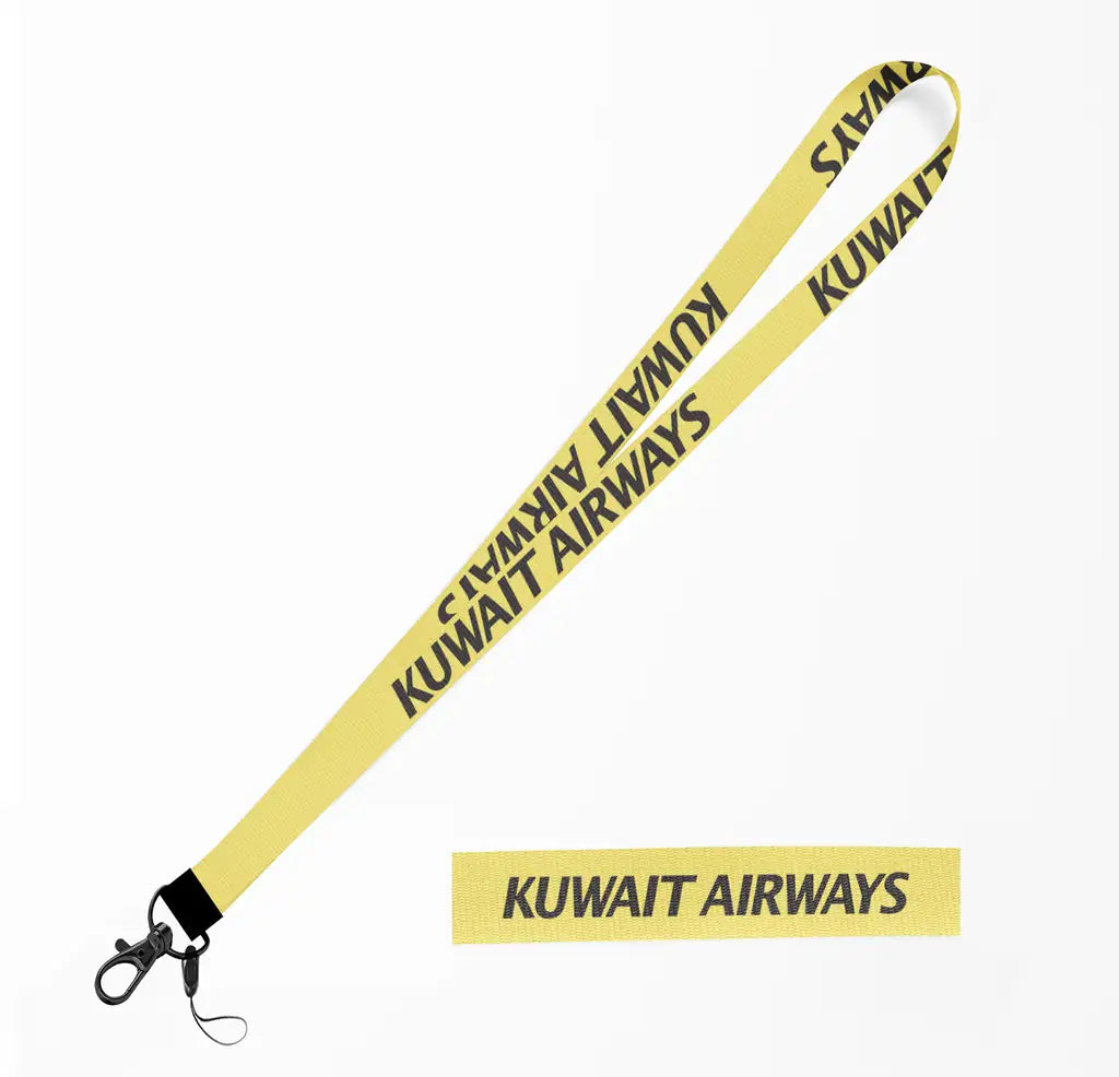 Kuwait Airways Airlines lanyard - yellow