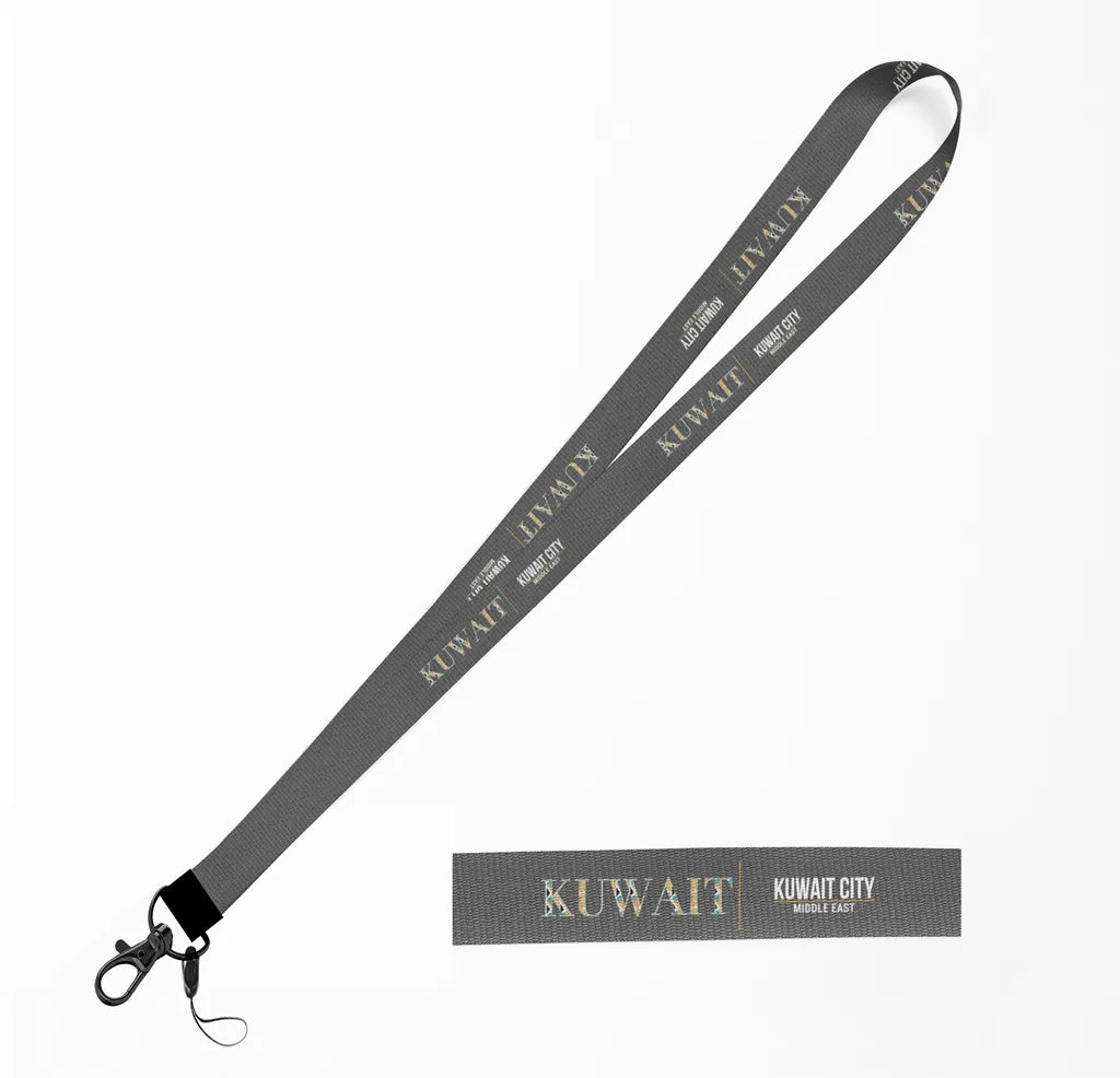 Kuwait Country Series lanyard - gray