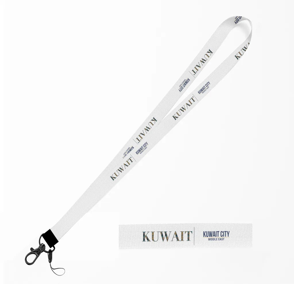 Kuwait Country Series lanyard - white