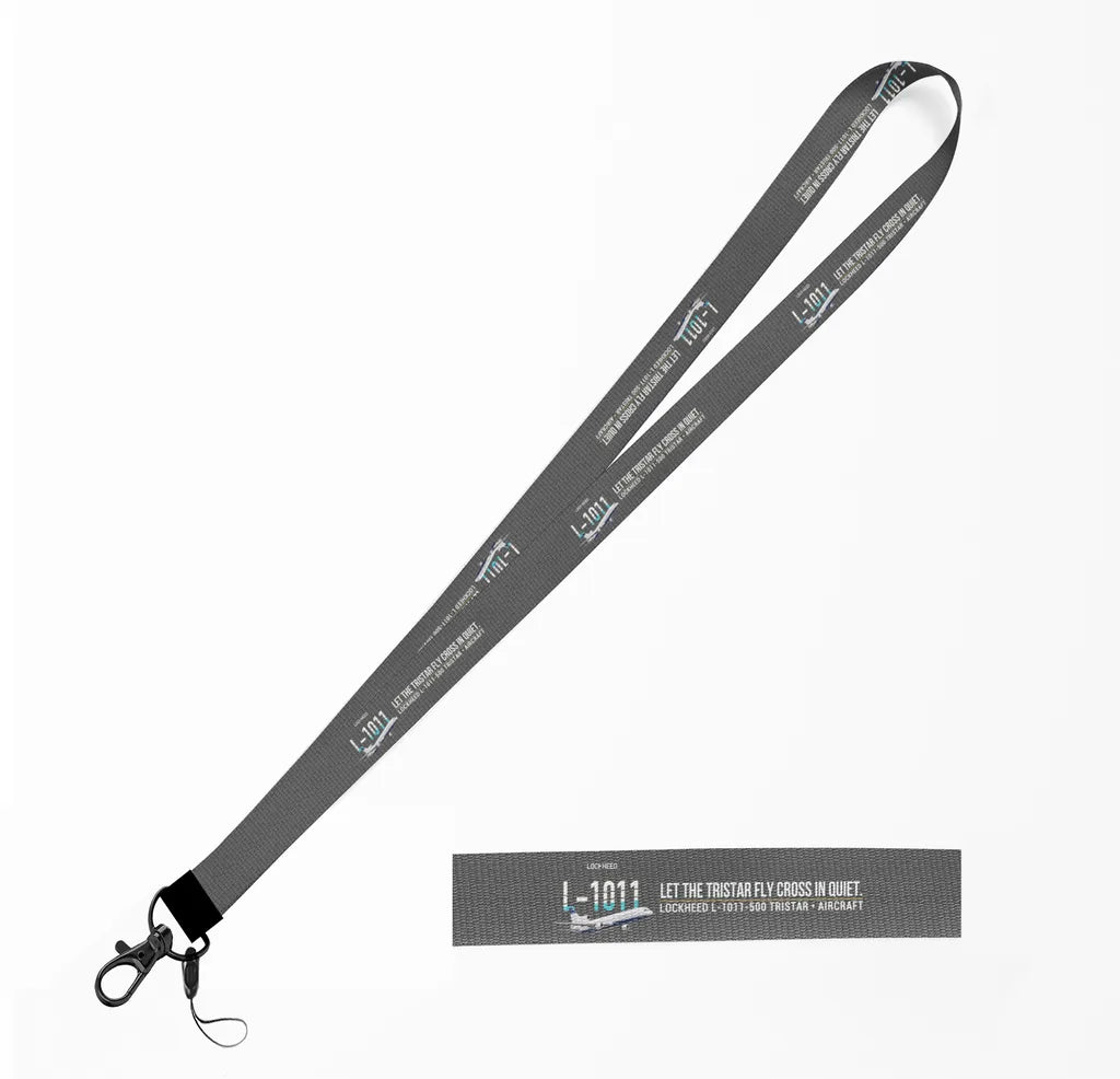 L-1011-500 TriStar lanyard - gray