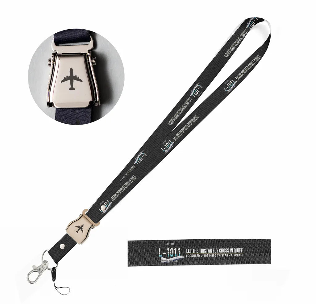 L-1011-500 TriStar seat belt lanyard - black