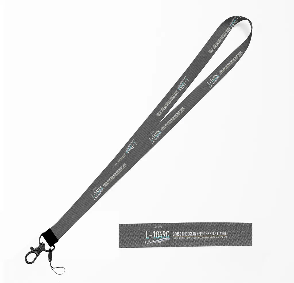 L-1049G Super Constellation lanyard - gray