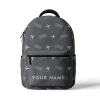 Thumbnail for L-1649A Starliner - 3D Backpack - 3D Pattern + Name - Gray