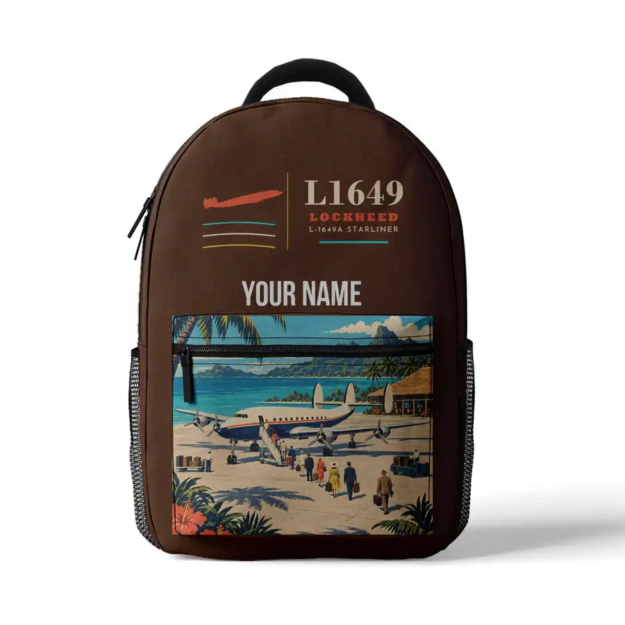L-1649A Starliner - 3D Backpack - Brown + Name