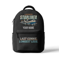 Thumbnail for L-1649A Starliner - 3D Backpack - Cartoon + Name - Gray