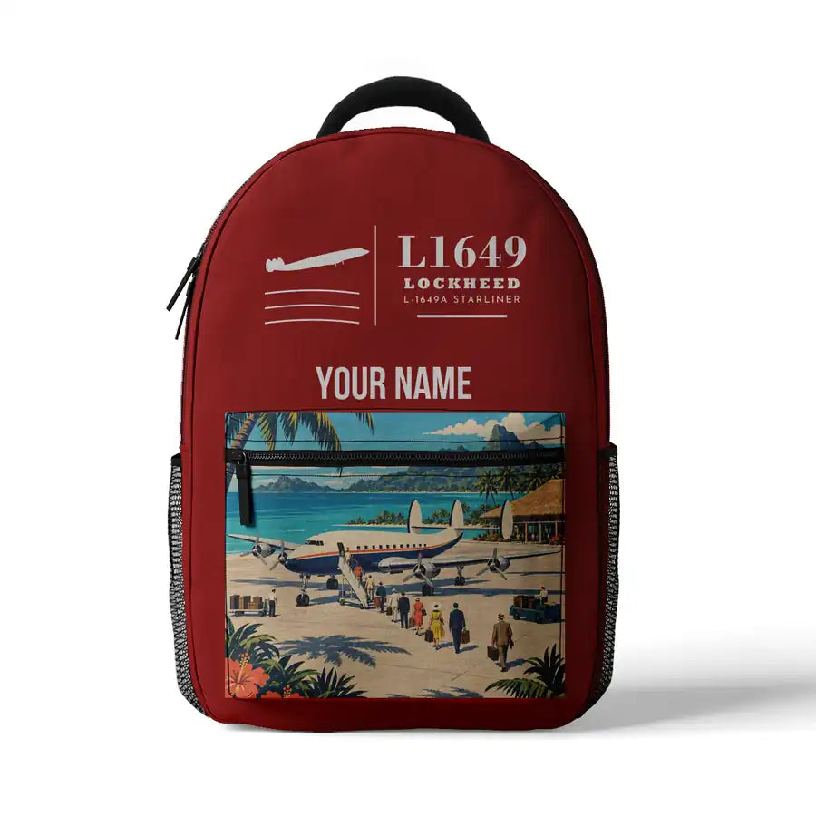 L-1649A Starliner - 3D Backpack - Red + Name
