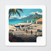 Thumbnail for L-1649A Starliner - 3D + Name - Square Sticker - Peel