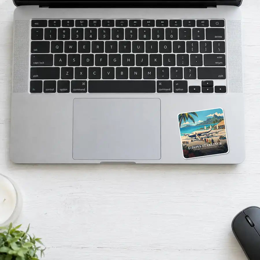 L-1649A Starliner - 3D - Square Sticker - Laptop