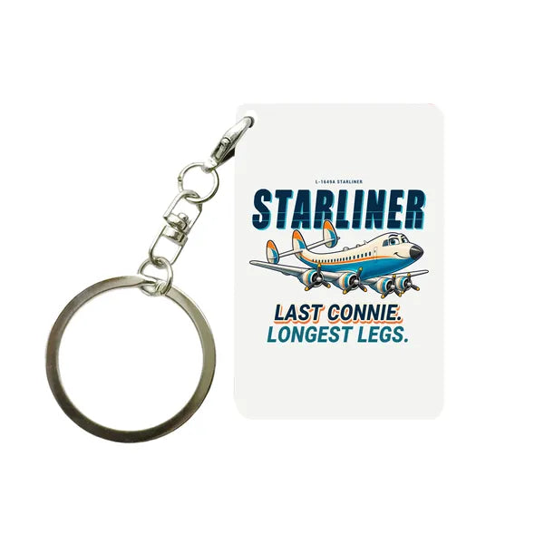 L-1649A Starliner - Cartoon - Key Chain - White