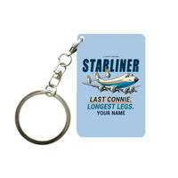 Thumbnail for L-1649A Starliner - Cartoon + Name - Key Chain - Light Blue