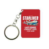 Thumbnail for L-1649A Starliner - Cartoon + Name - Key Chain - Red