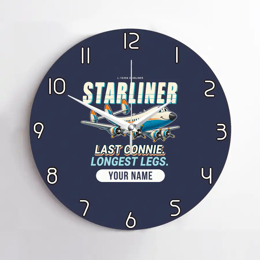 L-1649A Starliner - Cartoon + Name - No Frame - Navy Blue