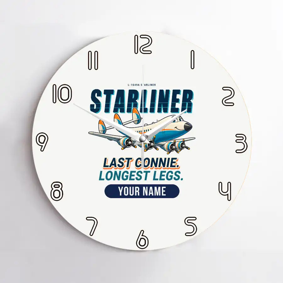 L-1649A Starliner - Cartoon + Name - No Frame - White