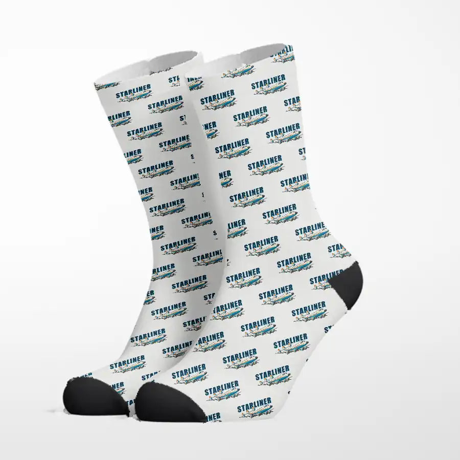 L-1649A Starliner - Cartoon - Socks - White