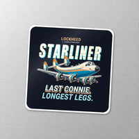 Thumbnail for L-1649A Starliner - Cartoon - Square Sticker - Close-up