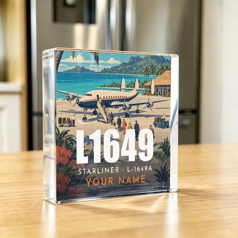 L-1649A Starliner - Crystal Ornament - 3D + Name - Kitchen
