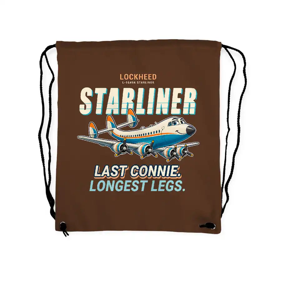 L-1649A Starliner - Drawstring Bag - Cartoon - Brown