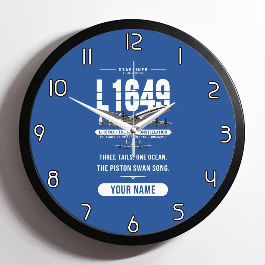L-1649A Starliner - Original + Name - Framed - Blue