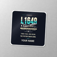Thumbnail for L-1649A Starliner - Original + Name - Square Sticker - Close-up