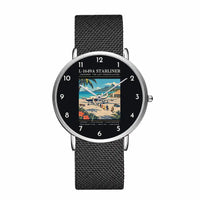 Thumbnail for L-1649A Starliner - Poster - Slim Mesh - Silver and Black Stainless Steel Strap