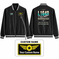 Thumbnail for L-1649A Starliner Stylish Jackets - Baseball Collar - Original + Name - Black
