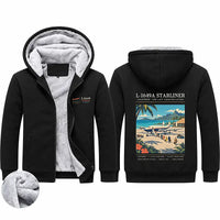 Thumbnail for L-1649A Starliner Zipped Sweatshirts - Poster - Black
