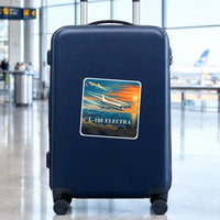 Thumbnail for L-188 Electra - 3D + Name - Square Sticker - Suitcase