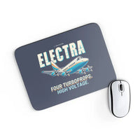 Thumbnail for L-188 Electra - Cartoon - Mouse Pad - Navy Blue