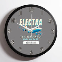 Thumbnail for L-188 Electra - Cartoon + Name - Framed - Gray