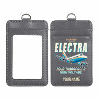 Thumbnail for L-188 Electra - Cartoon - ID Card Holder - Gray + Name