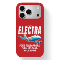 Thumbnail for L-188 Electra - Cartoon + Name - MagSafe iPhone 17 Pro - Red