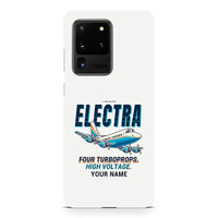 Thumbnail for L-188 Electra - Cartoon + Name - Samsung Case - White