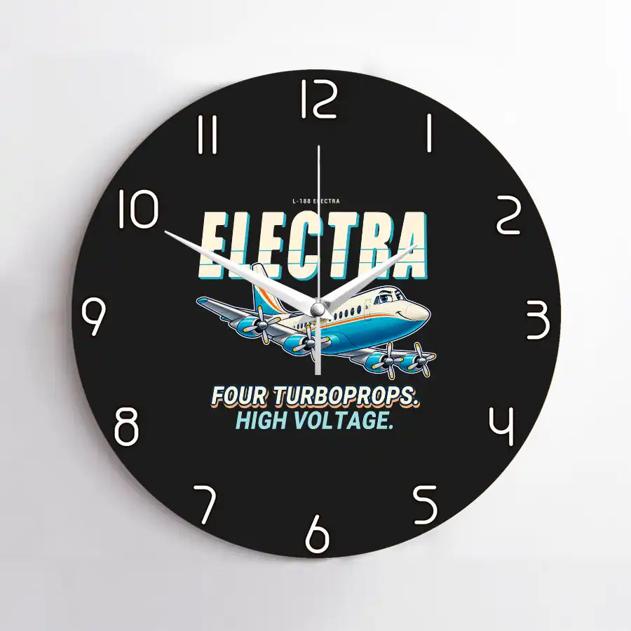 L-188 Electra - Cartoon - No Frame - Black