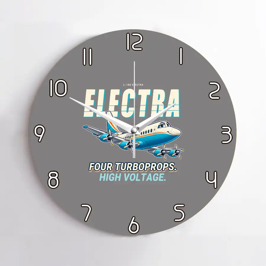 L-188 Electra - Cartoon - No Frame - Gray