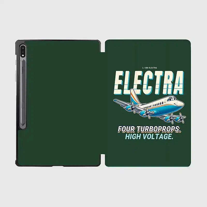 L-188 Electra - Cartoon - Samsung Tablet - Dark Green
