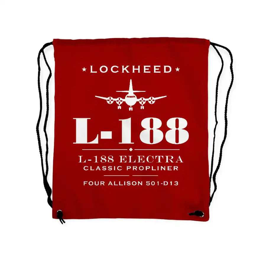 L-188 Electra - Drawstring Bag - Heritage - Red