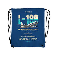 Thumbnail for L-188 Electra - Drawstring Bag - Original - Blue