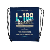 Thumbnail for L-188 Electra - Drawstring Bag - Original - Dark Blue