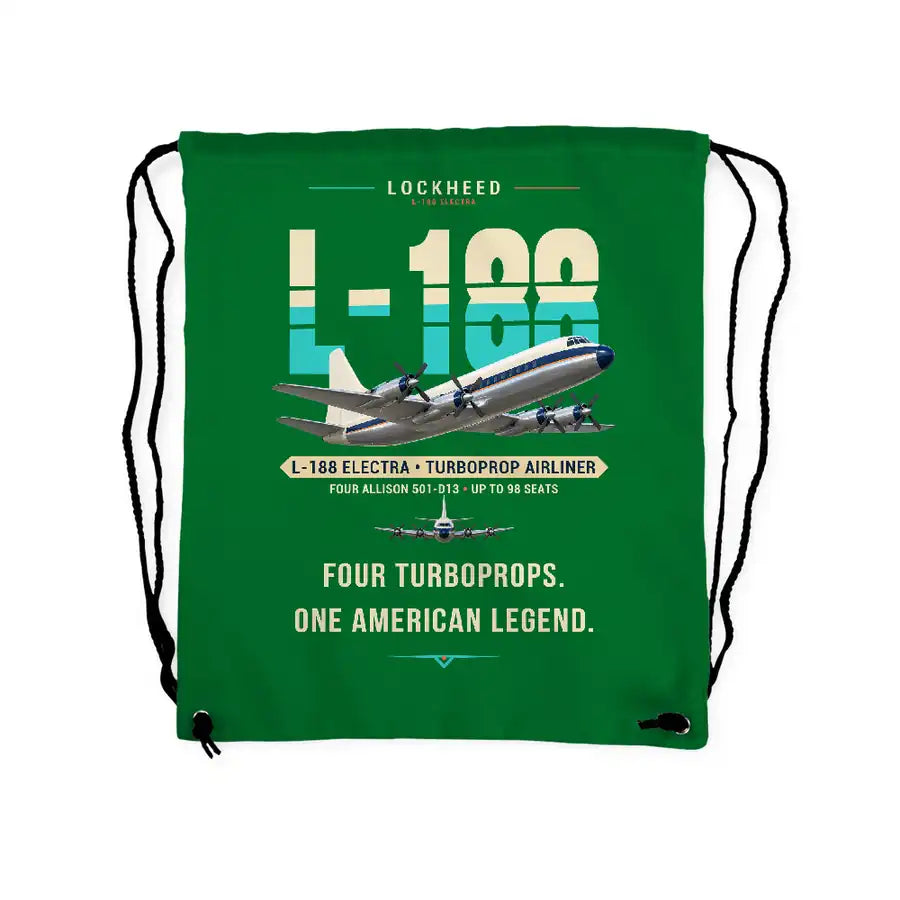 L-188 Electra - Drawstring Bag - Original - Green