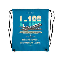 Thumbnail for L-188 Electra - Drawstring Bag - Original - Light Blue
