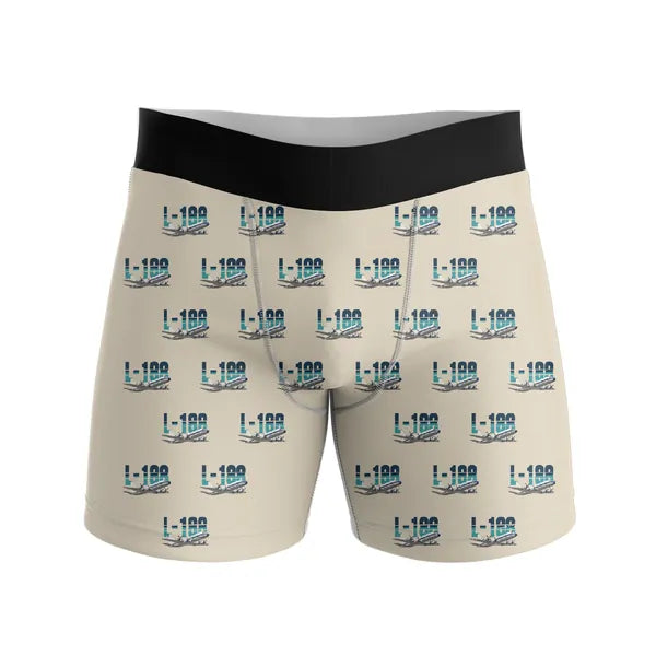 L-188 Electra - Men Boxers - Original Pattern - Beige
