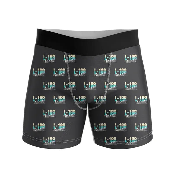 L-188 Electra - Men Boxers - Original Pattern - Black