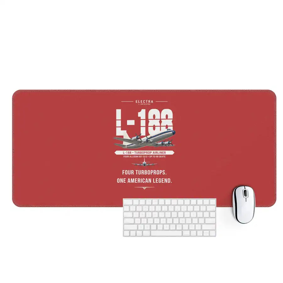 L-188 Electra - Original - Desk Mat - Red