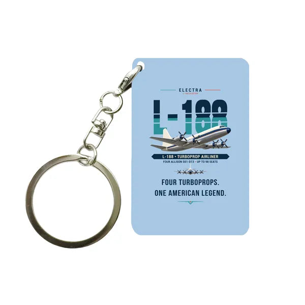 L-188 Electra - Original - Key Chain - Light Blue