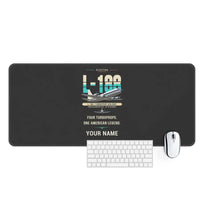 Thumbnail for L-188 Electra - Original + Name - Desk Mat - Black